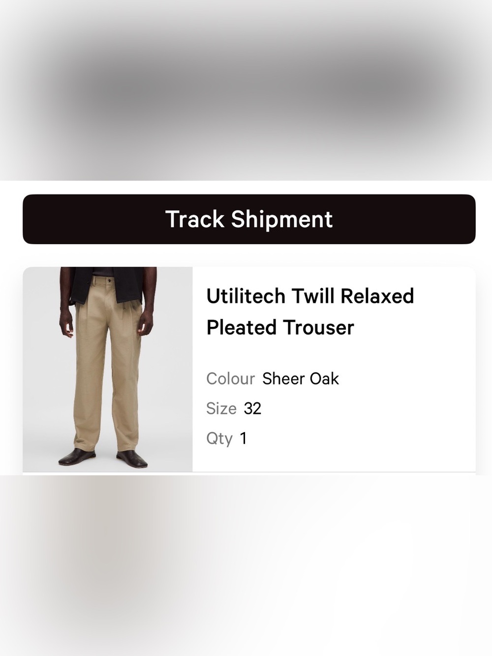 NWT lululemon Utilitech Twill Relaxed Pleated Trouser Sheer Oak 32